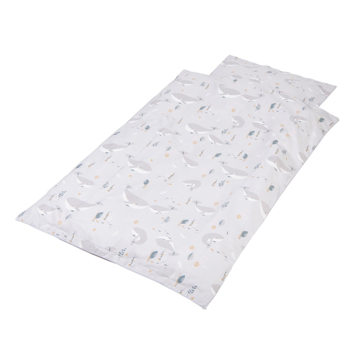 Babytrold Junior vuodevaatteet - 100x140 - valas (17-71HV) ryhmässä LELUT, TUOTTEET LAPSILLE JA VAUVOILLE / Lasten tekstiilit / Sänkyvaatteet @ TP E-commerce Nordic AB (D04921)