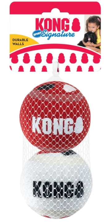 Kong Signature Sport pallot 2-pack 8cm L - (KongSKSB12E) ryhmässä KOTI, TALOUS JA PUUTARHA / Lemmikkitarvikkeet / Koira @ TP E-commerce Nordic AB (D04956)