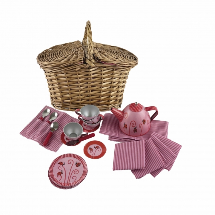 Egmont Toys Peltinen teesetti leppäkerttu korissa - (540019) ryhmässä LELUT, TUOTTEET LAPSILLE JA VAUVOILLE / Leikkikalut, Askartelu &Pelit / Lelusarja @ TP E-commerce Nordic AB (D05102)