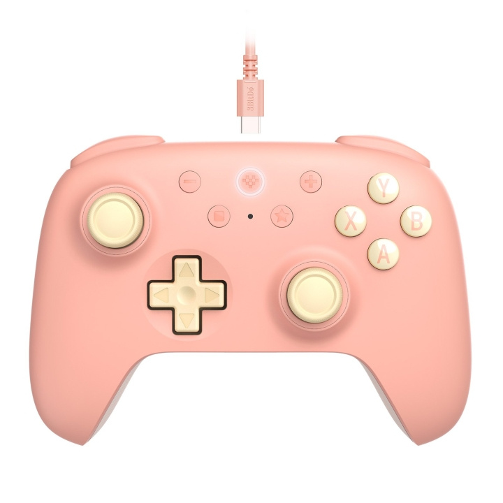 8Bitdo Ultimate 2C Wired Pad Peach ryhmässä TIETOKOONET & TARVIKKEET / GAMING / Tarvikkeet pelaamiseen @ TP E-commerce Nordic AB (D05118)