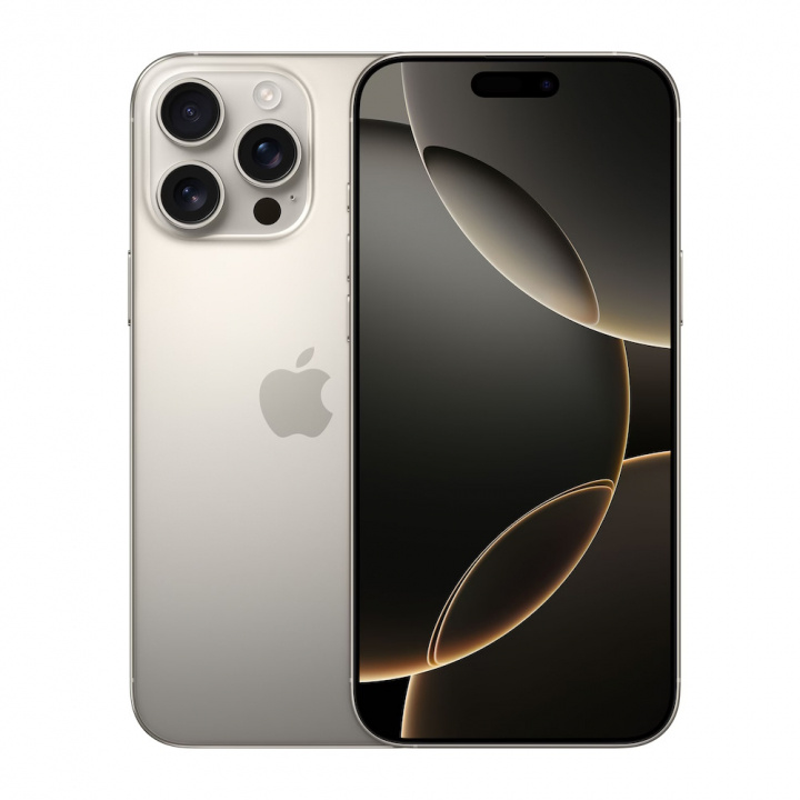 Apple iPhone 16 Pro Max 6,9\'\' 256GB - Natural Titanium ryhmässä ÄLYPUHELIMET JA TABLETIT / Kännykät & smartphones @ TP E-commerce Nordic AB (D05188)