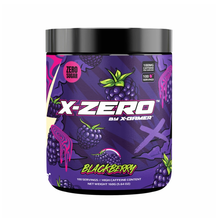 X-GAMER Energiajuomajauhe X-Zero 160 gram Blackberry ryhmässä TIETOKOONET & TARVIKKEET / GAMING / Pelaajien energiajuomat @ TP E-commerce Nordic AB (D05307)