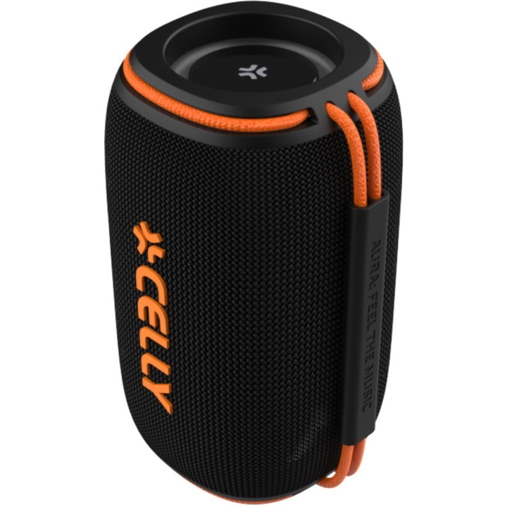 Celly Aura Bluetooth-högtalare 15W RGB Orange ryhmässä KODINELEKTRONIIKKA / Ääni & Kuva / Kaiuttimet & Tarvikkeet / Bluetooth-kaiutin / Kannettavat kaiuttimet @ TP E-commerce Nordic AB (D05512)