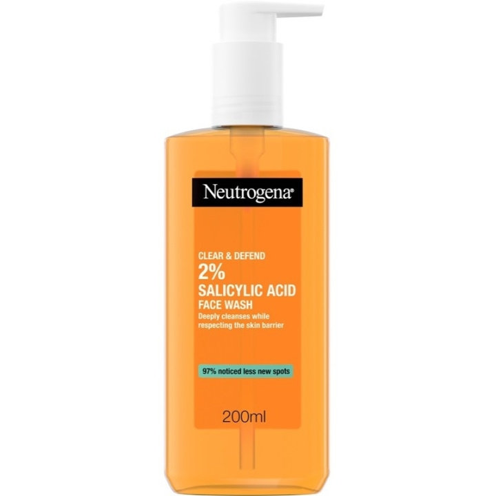 Neutrogena Clear & Defend 2% Salicylic Acid Face Wash 200ml ryhmässä KAUNEUS JA TERVEYS / Ihonhoito / Kasvot / Puhdistus @ TP E-commerce Nordic AB (D05591)