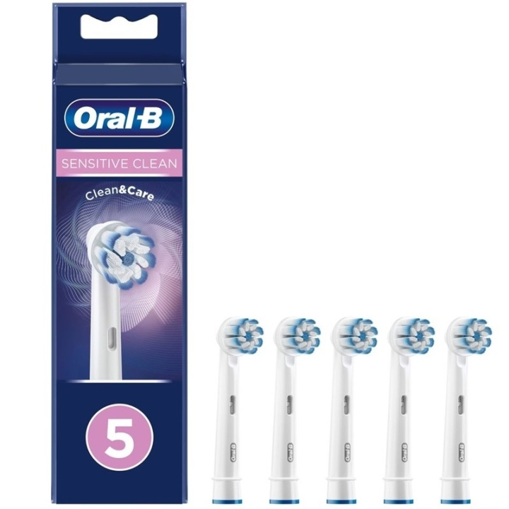 Oral B Sensitive Clean Toothbrush Head 5pc ryhmässä KAUNEUS JA TERVEYS / Suunhoito / Sähköhammasharjat Tarvikkeet @ TP E-commerce Nordic AB (D05594)