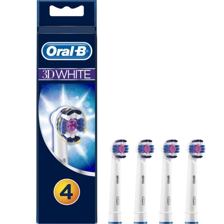 Oral B 3D White Toothbrush Head 4pc ryhmässä KAUNEUS JA TERVEYS / Suunhoito / Sähköhammasharjat Tarvikkeet @ TP E-commerce Nordic AB (D05595)