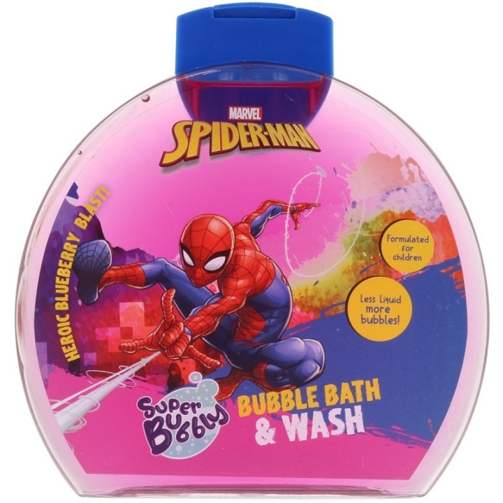 Marvel Spider-Man Super Bubbly Bubble Bath & Wash 300ml ryhmässä KAUNEUS JA TERVEYS / Ihonhoito / Kehon hoito / Kylpy- ja suihkugeelit @ TP E-commerce Nordic AB (D05600)