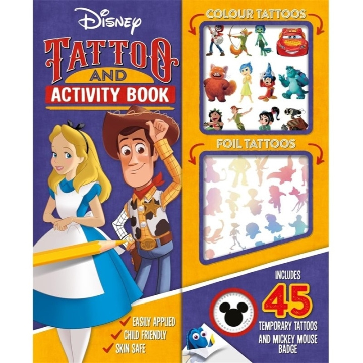 Disney Tattoo And Activity Book ryhmässä LELUT, TUOTTEET LAPSILLE JA VAUVOILLE / Leikkikalut, Askartelu &Pelit / Käsityöt @ TP E-commerce Nordic AB (D05608)