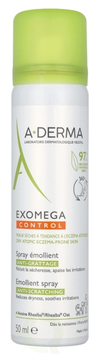 A-Derma Exomega Control Emollient Spray 50 ml ryhmässä KAUNEUS JA TERVEYS / Ihonhoito / Kehon hoito / Vartalovoide @ TP E-commerce Nordic AB (D05636)