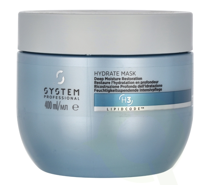 Wella System P. - Lipid Code - Hydrate Mask H3 400 ml ryhmässä KAUNEUS JA TERVEYS / Ihonhoito / Kasvot / Naamiot @ TP E-commerce Nordic AB (D05668)