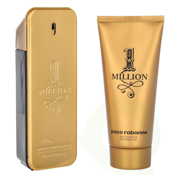 Paco Rabanne 1 Million Giftset 200 ml Edt Spray 100ml/Shower Gel 100ml ryhmässä KAUNEUS JA TERVEYS / Tuoksut & Parfyymit / Parfyymit / Miesten Tuoksut @ TP E-commerce Nordic AB (D05691)