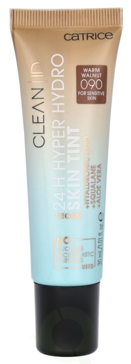 Catrice Clean ID 24H Hyper Hydro Skin Tint 30 ml #090 Warm Walnut ryhmässä KAUNEUS JA TERVEYS / Ihonhoito / Kasvot / Sävyttävä kosteusvoide @ TP E-commerce Nordic AB (D05808)