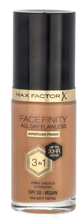 Max Factor Facefinity All Day Flawless 3 In 1 Foundation 30 ml N84 Soft Toffee ryhmässä KAUNEUS JA TERVEYS / Meikit / Meikit Kasvot / Meikkivoide @ TP E-commerce Nordic AB (D05839)