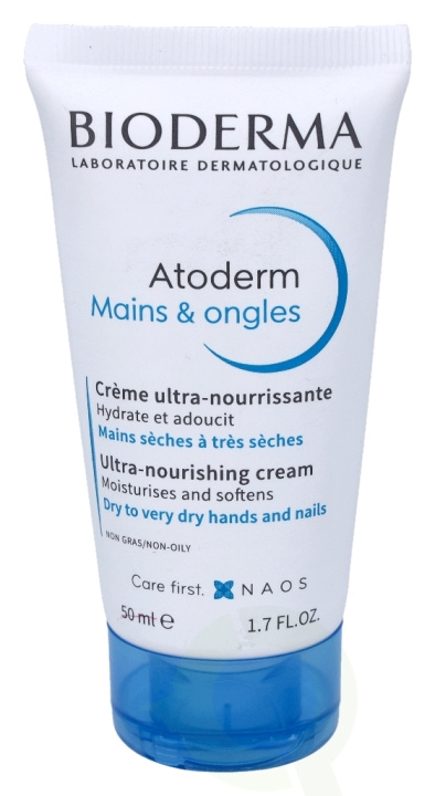 Bioderma Atoderm Mains & Ongles Ultra Repair 50 ml Dry To Very Dry Hands And Nails ryhmässä KAUNEUS JA TERVEYS / Ihonhoito / Kehon hoito / Vartalovoide @ TP E-commerce Nordic AB (D06005)