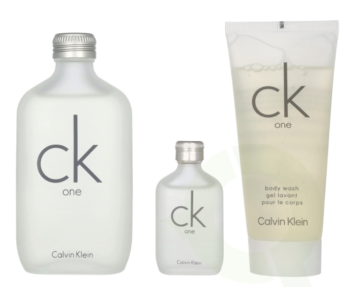 Calvin Klein CK One Giftset 215 ml Edt 100ml/Body Wash 100ml/Edt 15ml ryhmässä KAUNEUS JA TERVEYS / Tuoksut & Parfyymit / Parfyymit / Unisex @ TP E-commerce Nordic AB (D06075)