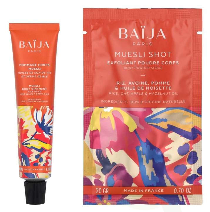 Baija Paris Baija My Muesli Body Set 60 g Body Ointment 40ml/Exfoliating Powder 20gr ryhmässä KAUNEUS JA TERVEYS / Ihonhoito / Kehon hoito / Vartalovoide @ TP E-commerce Nordic AB (D06091)