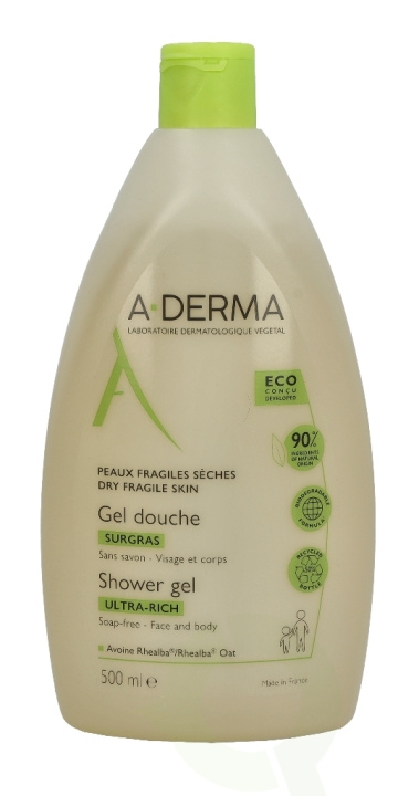 A-Derma Ultra-Rich Shower Gel 500 ml ryhmässä KAUNEUS JA TERVEYS / Hiukset &Stailaus / Hiustenhoito / Shampoo @ TP E-commerce Nordic AB (D06124)