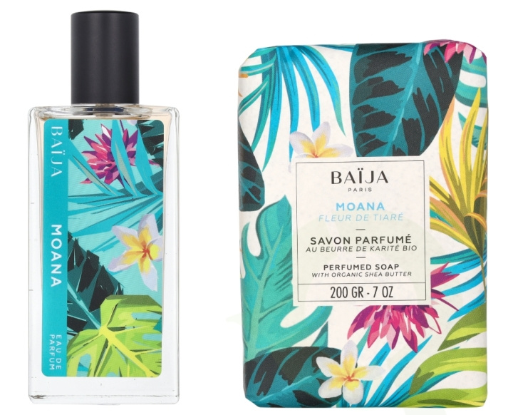 Baija Paris Baija Moana Body Treatment Set 250 ml Edp Spray 50ml/Solid Soap 200gr ryhmässä KAUNEUS JA TERVEYS / Tuoksut & Parfyymit / Muut tuoksut / Tuoksu diffuusori @ TP E-commerce Nordic AB (D06130)