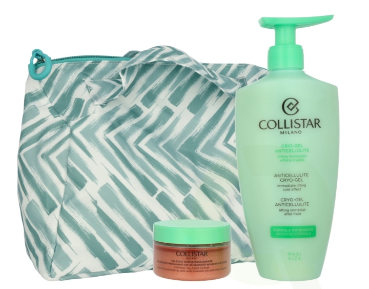 Collistar Body Routine Anticellulite Lifting Set 550 ml Anti-Cellulite Cryo-Gel 400ml/Body Scrub Talasso 150g/Cosmetic Bag ryhmässä KAUNEUS JA TERVEYS / Lahjapakkaukset / Naisten lahjapakkaukset @ TP E-commerce Nordic AB (D06204)