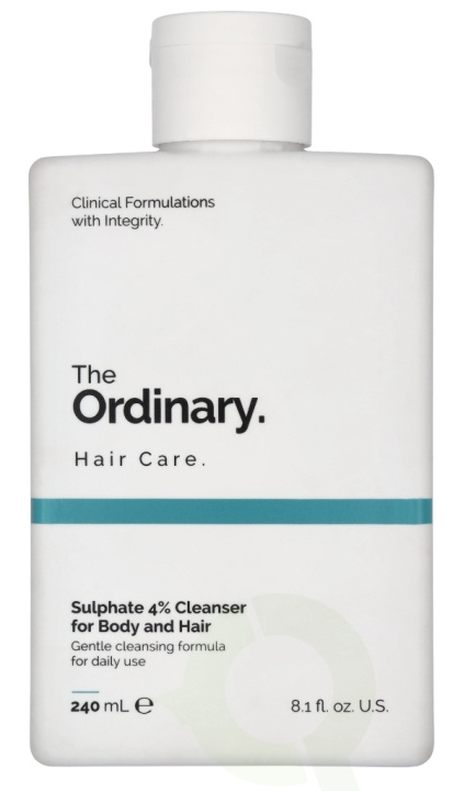 The Ordinary Sulphate 4% Hair Care Cleanser For Hair And Body 240 ml ryhmässä KAUNEUS JA TERVEYS / Hiukset &Stailaus / Hiustenhoito / Shampoo @ TP E-commerce Nordic AB (D06237)