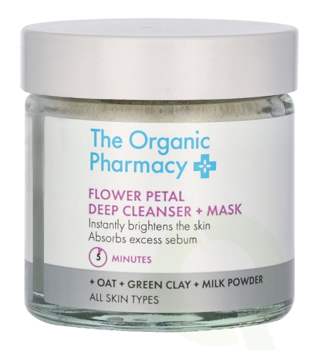 The Organic Pharmacy Flower Petal Deep Cleanser & Mask 40 g ryhmässä KAUNEUS JA TERVEYS / Ihonhoito / Kasvot / Naamiot @ TP E-commerce Nordic AB (D06272)