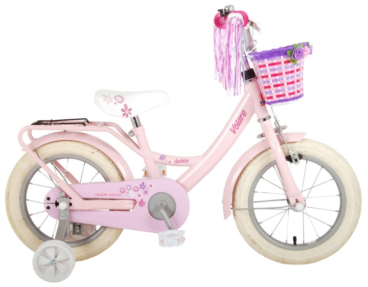 Volare Lasten polkupyörä 14 - Ashley Girl Pink (21471) ryhmässä LELUT, TUOTTEET LAPSILLE JA VAUVOILLE / Ulkoleut / Pyörät & Potkulaudat @ TP E-commerce Nordic AB (D06512)