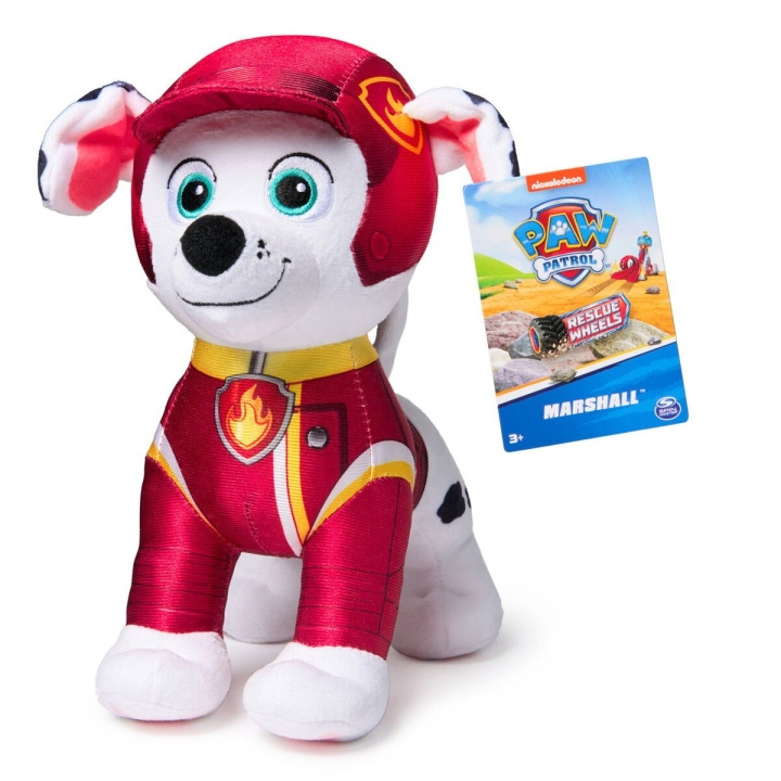 Paw Patrol Rescue Wheels - Peruspehmo - Marshell (19cm) ryhmässä LELUT, TUOTTEET LAPSILLE JA VAUVOILLE / Lelut vauvoille (0-3v) / Pehmolelut @ TP E-commerce Nordic AB (D06546)