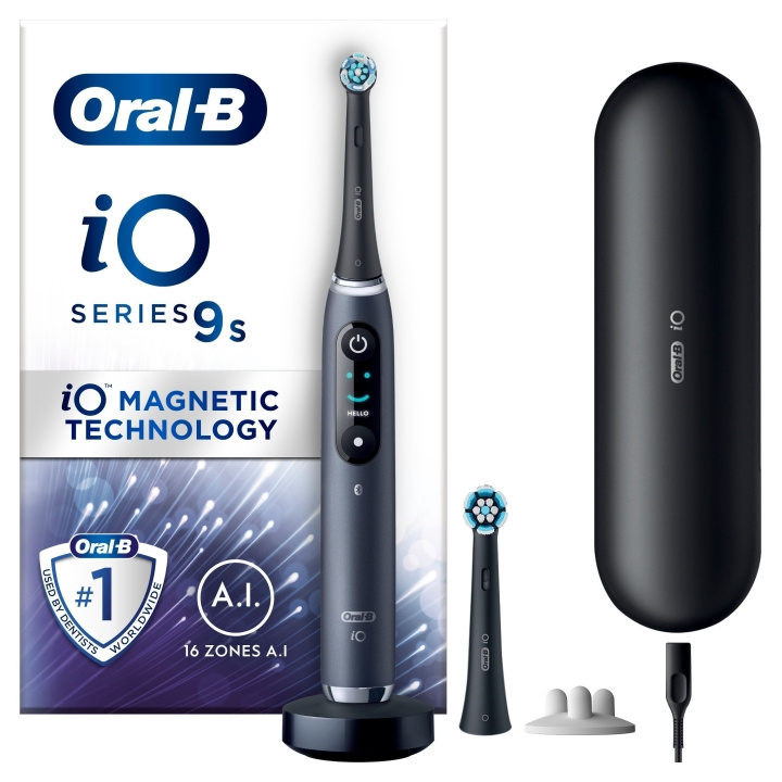 Oral B iO9S Black Onyx sähköhammasharja ryhmässä KAUNEUS JA TERVEYS / Suunhoito / Sähköhammasharjat @ TP E-commerce Nordic AB (D06585)