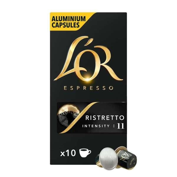 Philips L\'Or L\'OR Kapselit - Ristretto kahvikapseli - 10 kpl ryhmässä KOTI, TALOUS JA PUUTARHA / Kodinkoneet / Kahvikoneet ja tarvikkeet / Kahvikapselit @ TP E-commerce Nordic AB (D06633)