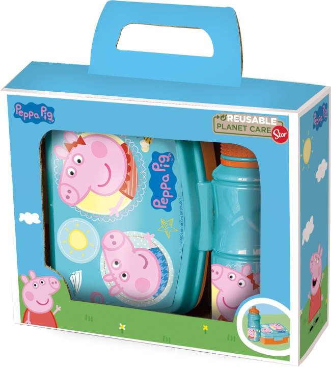 Peppa Pig 2 kpl. Lahjasetti (13963) ryhmässä LELUT, TUOTTEET LAPSILLE JA VAUVOILLE / Syö ja juo / Lasten astiat @ TP E-commerce Nordic AB (D06656)