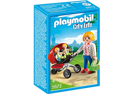 Playmobil Äiti kaksosten rattaiden kanssa (5573) ryhmässä LELUT, TUOTTEET LAPSILLE JA VAUVOILLE / Leikkikalut, Askartelu &Pelit / Lelusarja @ TP E-commerce Nordic AB (D06882)