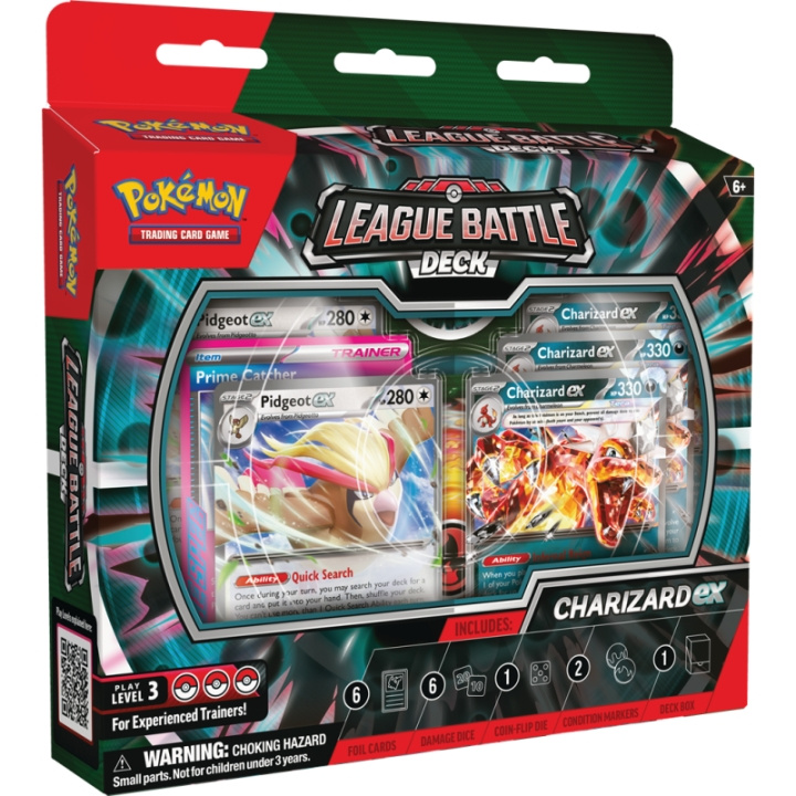 Pokémon Liigan taistelukansi - Charizard ex (POK85883) ryhmässä LELUT, TUOTTEET LAPSILLE JA VAUVOILLE / Peli / Korttipeli @ TP E-commerce Nordic AB (D07009)