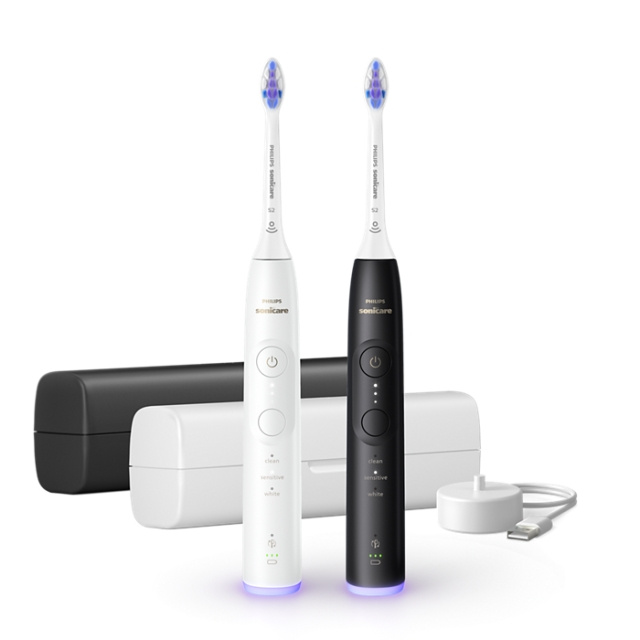 Philips Sonicare valkoiset ja mustat sähköhammasharjat Sarja 6500 HX7419/01 HX7419/01 ryhmässä KAUNEUS JA TERVEYS / Suunhoito / Sähköhammasharjat @ TP E-commerce Nordic AB (D07022)