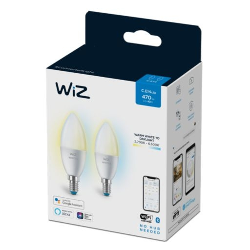 WiZ Kynttilä C37 E14 2 Pack ryhmässä KODINELEKTRONIIKKA / Valaistus / LED-lamput @ TP E-commerce Nordic AB (D07031)