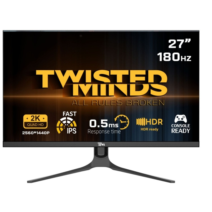 Twisted Minds Blaze-sarjan litteä 27 QHD - 180HZ 0.5MS Fast IPS HDMI 2.1 -pelimonitori ryhmässä TIETOKOONET & TARVIKKEET / Näytöt / Tietokonenäytöt @ TP E-commerce Nordic AB (D07088)