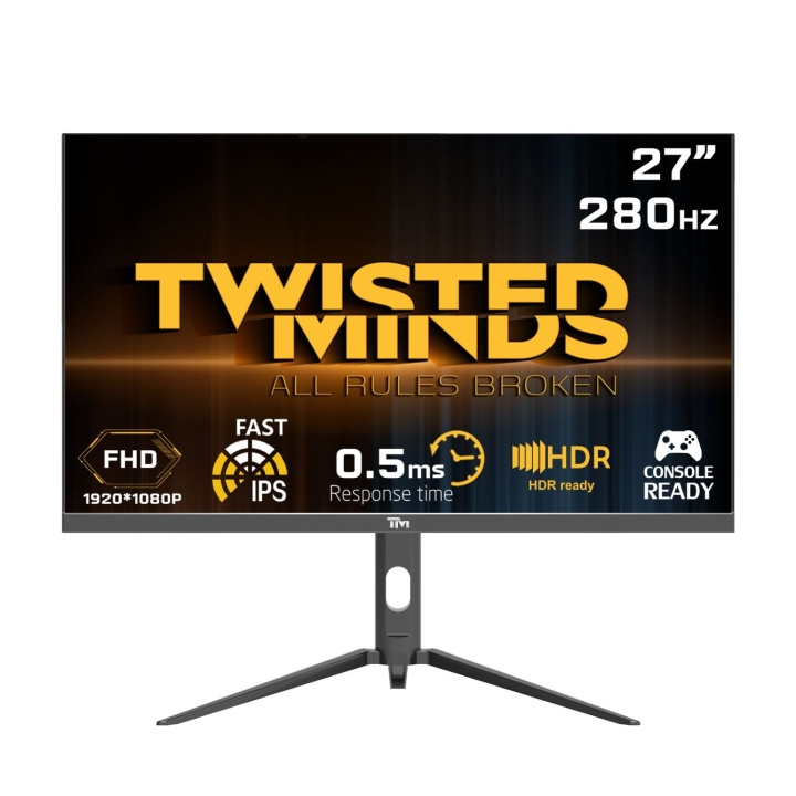 Twisted Minds Supreme-sarjan litteä 27 FHD - 280HZ 0.5MS Fast IPS HDMI 2.1 -pelimonitori ryhmässä TIETOKOONET & TARVIKKEET / Näytöt / Tietokonenäytöt @ TP E-commerce Nordic AB (D07091)