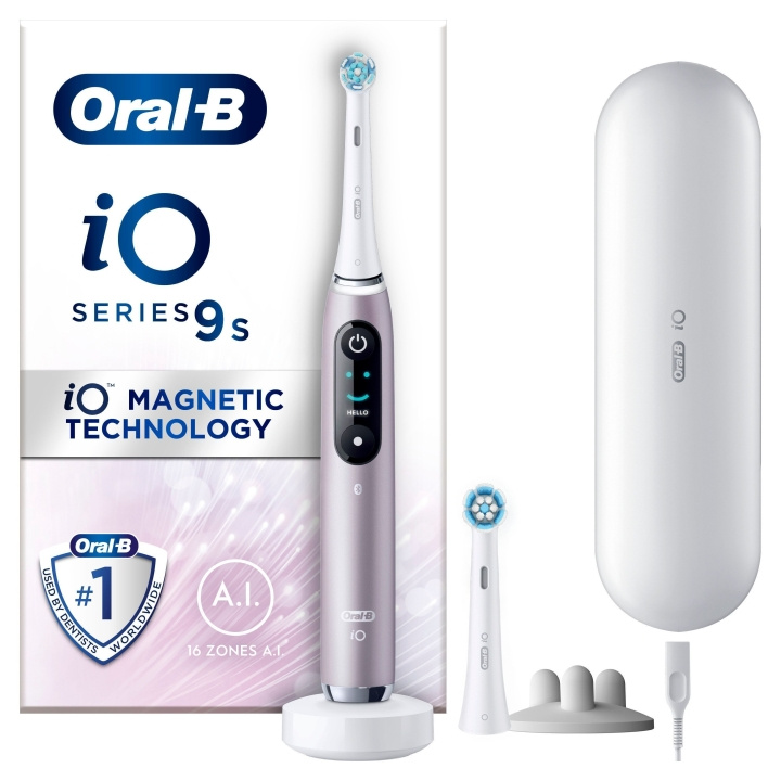 Oral B iO9S Rose Quartz sähköhammasharja ryhmässä KAUNEUS JA TERVEYS / Suunhoito / Sähköhammasharjat @ TP E-commerce Nordic AB (D07144)