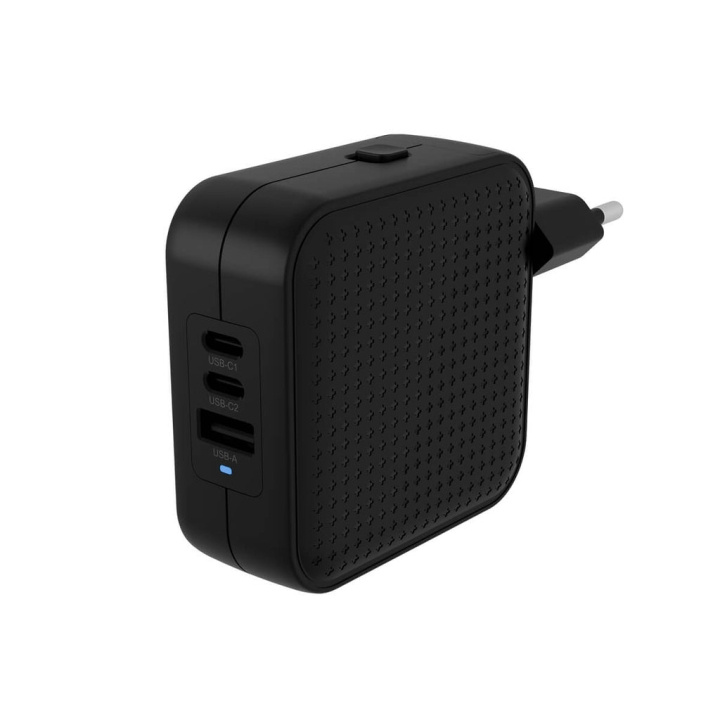 Targus Hyper - HyperJuice 70W USB-C GaN matkalaturi (2C+1A) - musta ryhmässä ÄLYPUHELIMET JA TABLETIT / Laturit & Kaapelit / Seinälaturi / Seinälaturi Type C @ TP E-commerce Nordic AB (D07167)