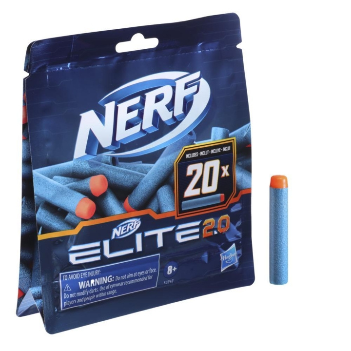 Nerf Elite 2.0 Refill 20 tikkaa (F0040) ryhmässä LELUT, TUOTTEET LAPSILLE JA VAUVOILLE / Leikkikalut, Askartelu &Pelit / Toimintapeli @ TP E-commerce Nordic AB (D07171)