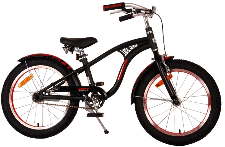 Volare Children\'s Bicycle 18 - Miracle Cruiser Matt Black (21885) ryhmässä LELUT, TUOTTEET LAPSILLE JA VAUVOILLE / Ulkoleut / Pyörät & Potkulaudat @ TP E-commerce Nordic AB (D07221)