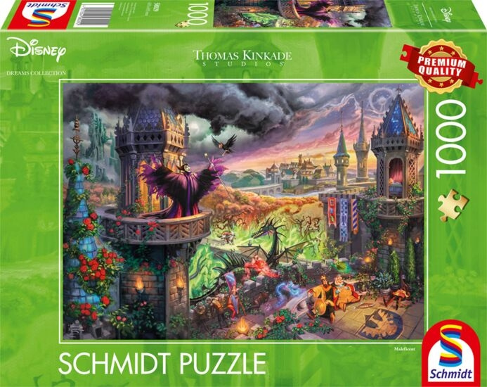 Schmidt Thomas Kinkade: Kadeade: Disney Maleficent (1000 palaa) (SCH8029) (SCH8029) ryhmässä URHEILU, VAPAA-AIKA JA HARRASTUS / Harrastus / Palapeli @ TP E-commerce Nordic AB (D07287)