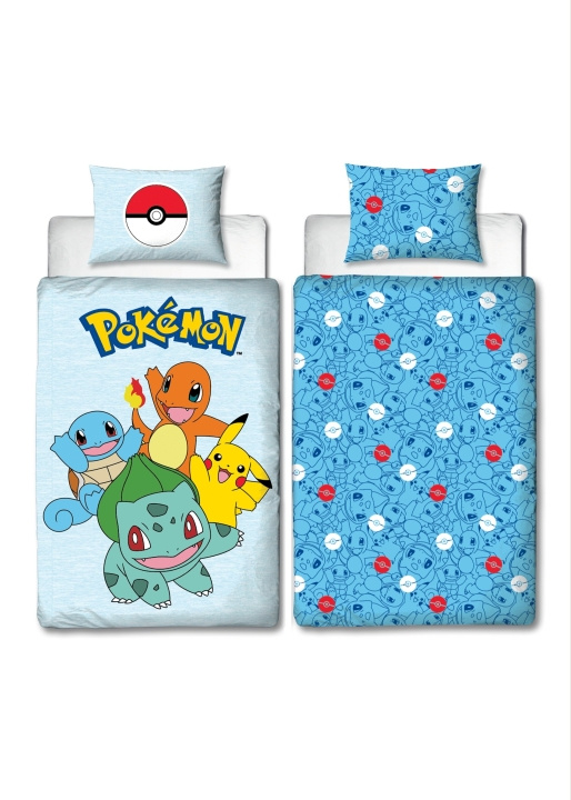 Pokémon Vuodevaatteet - Aikuisten koko 140 x 200 cm - Pokemon (POK553) ryhmässä LELUT, TUOTTEET LAPSILLE JA VAUVOILLE / Lasten tekstiilit / Sänkyvaatteet @ TP E-commerce Nordic AB (D07330)