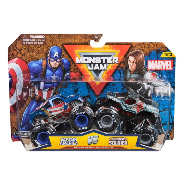 Monster Jam 1:64 Marvel 2 Pack - Kapteeni Amerikka vs. Talvisotilas ryhmässä LELUT, TUOTTEET LAPSILLE JA VAUVOILLE / Leikkikalut, Askartelu &Pelit / Leikkiautot @ TP E-commerce Nordic AB (D07332)