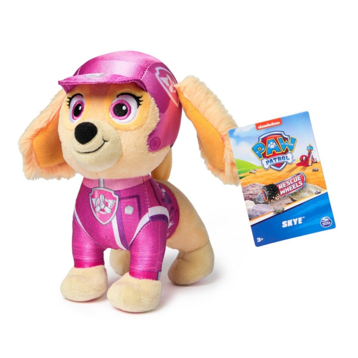 Paw Patrol Rescue Wheels - Peruspehmo - Skye (19cm) ryhmässä LELUT, TUOTTEET LAPSILLE JA VAUVOILLE / Lelut vauvoille (0-3v) / Pehmolelut @ TP E-commerce Nordic AB (D07334)