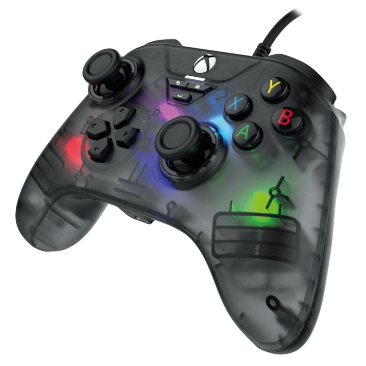 Snakebyte GamePad RGB X (savunharmaa) - XBOX/PC ryhmässä KODINELEKTRONIIKKA / Pelikonsolit & Tarvikkeet / Xbox Series X / Tarvikkeet @ TP E-commerce Nordic AB (D07452)