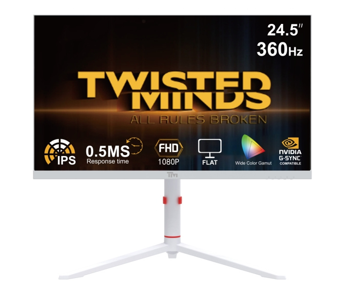 Twisted Minds Artic Pro Series 24 FHD - 360H - Valkoinen ryhmässä TIETOKOONET & TARVIKKEET / Näytöt / Tietokonenäytöt @ TP E-commerce Nordic AB (D07481)