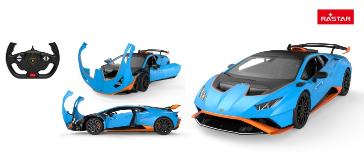 Rastar R/C Lamborghini Huracan STO 1:14 - (98700) ryhmässä LELUT, TUOTTEET LAPSILLE JA VAUVOILLE / Radio-ohjattava / Radio-ohjattavat autot @ TP E-commerce Nordic AB (D07484)