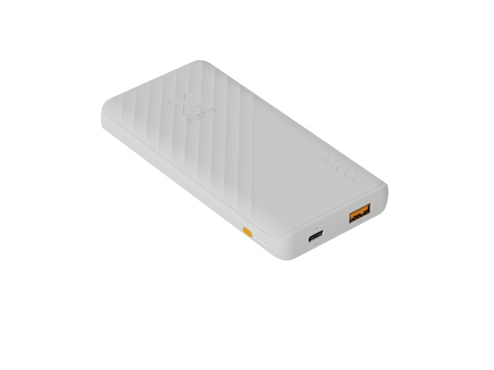 Xtorm 15W FastCharge Go2 Powerbank 10.000 - Tuhkanvalkoinen ryhmässä ÄLYPUHELIMET JA TABLETIT / Laturit & Kaapelit / Powerbanks @ TP E-commerce Nordic AB (D07529)