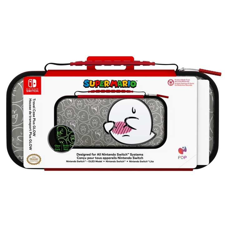 PDP Gaming Travel Case Plus GLOW - Boo Hoo - Boo Hoo ryhmässä KODINELEKTRONIIKKA / Pelikonsolit & Tarvikkeet / Nintendo Switch / Tarvikkeet @ TP E-commerce Nordic AB (D07545)