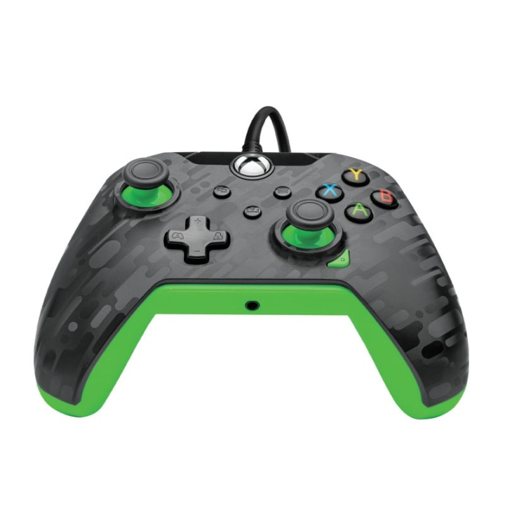 PDP Gaming Langallinen ohjain Xbox Series X Carbon - Neon ( vihreä ) ryhmässä KODINELEKTRONIIKKA / Pelikonsolit & Tarvikkeet / Xbox Series X / Tarvikkeet @ TP E-commerce Nordic AB (D07629)